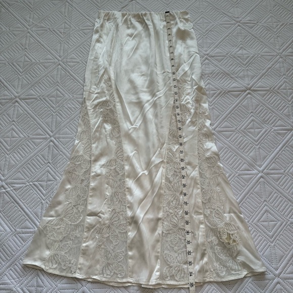 Free People White Lace Midi Skirt - Picture 2 of 8